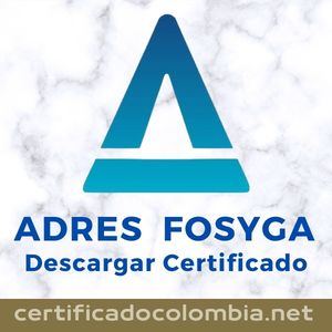 Certificado ADRES FOSYGA